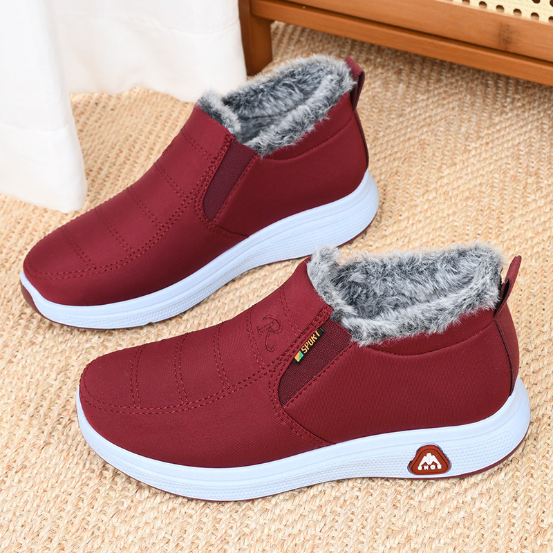 Winter Fleece-lined Thickened Middle-aged And Elderly Thermal Non-slip Cotton-padded Shoes foto 5
