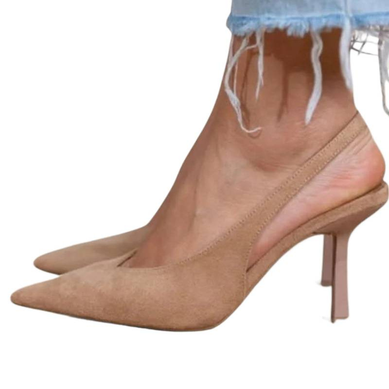 Stylish Pointed-Toe Plus-Size Slip-On Elegant Heels foto 2