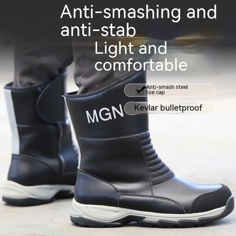 Plus Size Labor Protection Shoes Anti-smashing And Anti-stab Safety Shoes foto 5