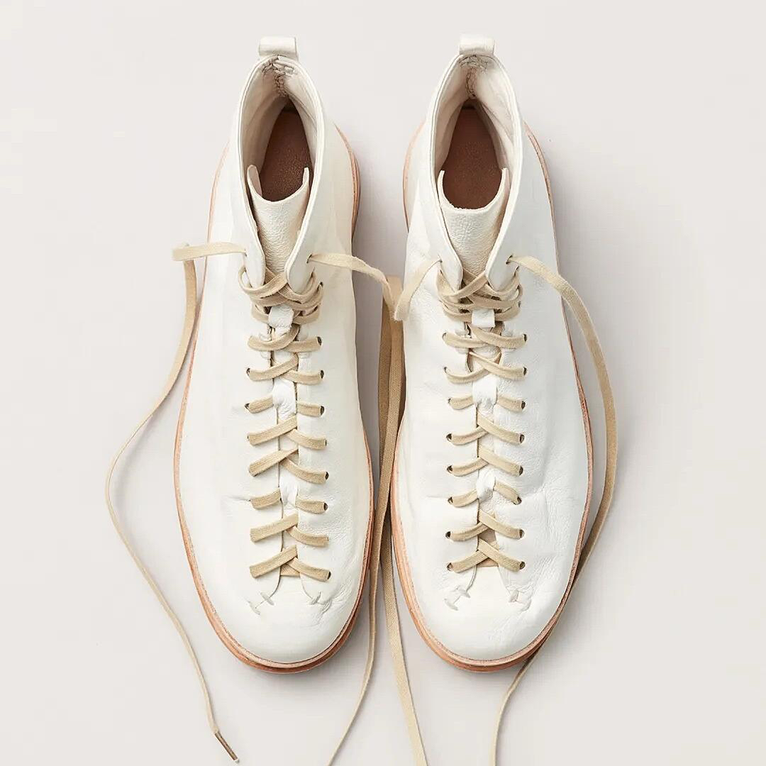 Leather Casual Shoes Platform Boxing Board Shoes foto 5