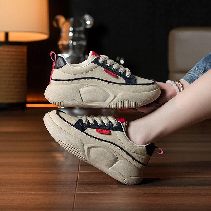 Womens Versatile Round-toe Non-slip Dad Shoes