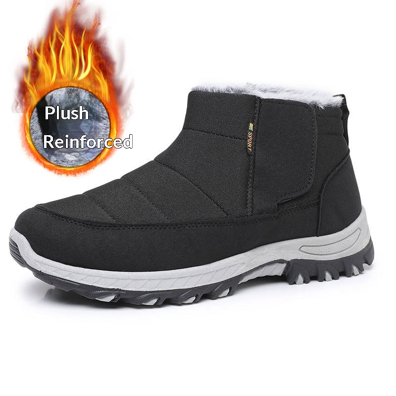 New Winter Slip-on Fleece-lined, Extra-thick Outdoor Snow Boots foto 3