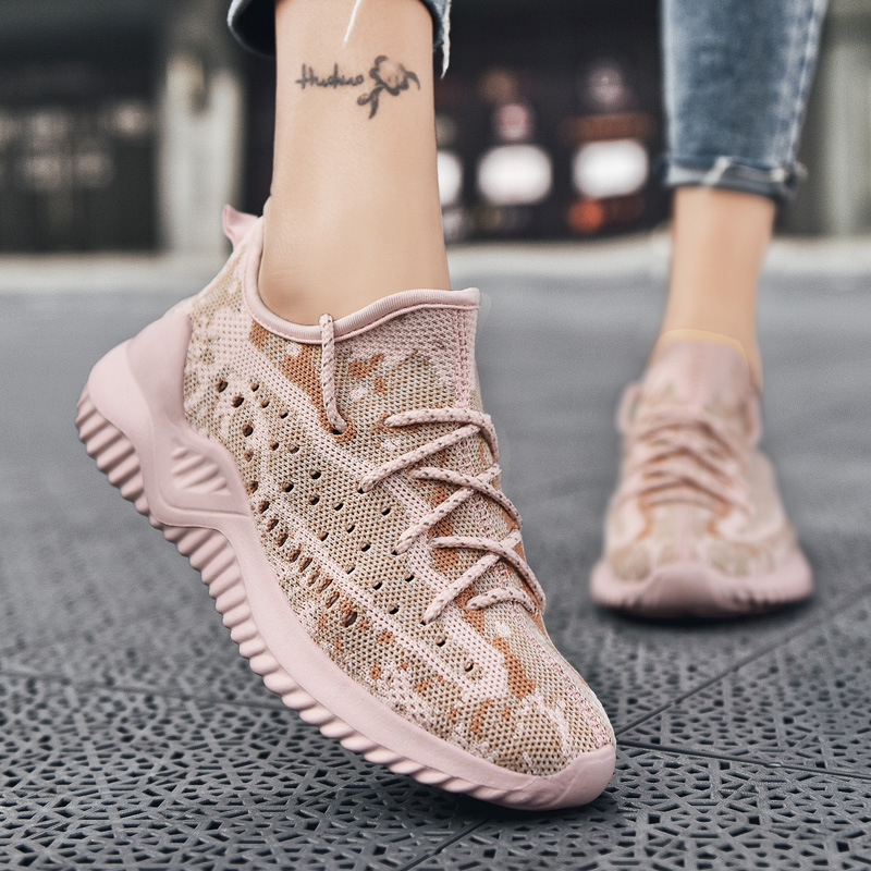 2 Men's Shoes Flying Woven Breathable Mesh Surface Shoes foto 2