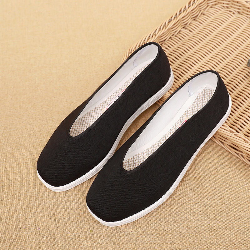 Old Beijing Cloth Shoes Men's Multi-layer Cloth Bottom Round Mouth Kung Fu foto 3