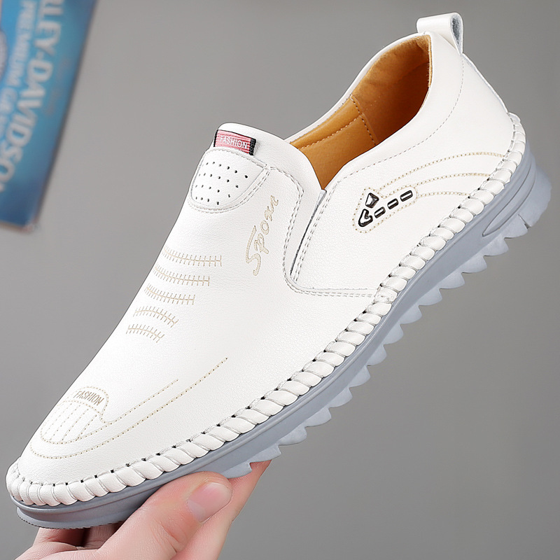 Men's Soft Leather Soft Bottom Casual Shoes foto 3