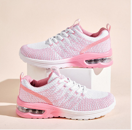 Plus Size Women's Breathable Shoes Flat Fashionable Flyknit foto 5