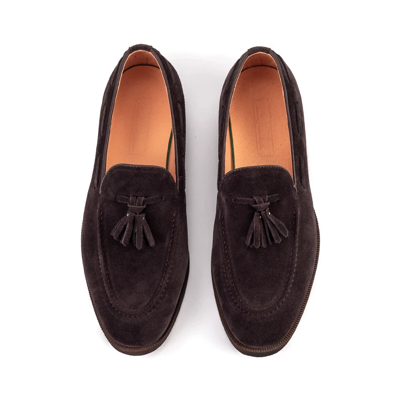 Mens Slip-on Leather Shoes Loafers For Commuting