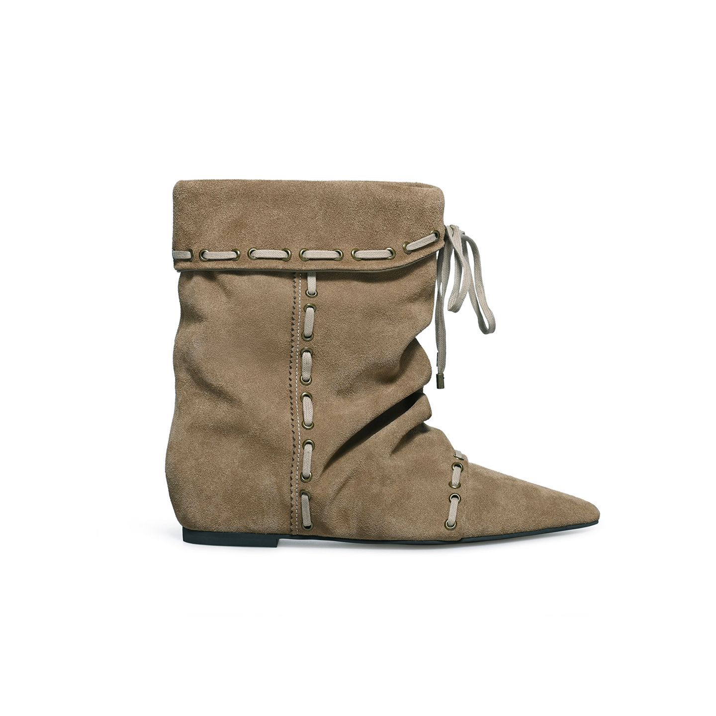 Women's Hidden-Heel Ankle Boots With Straps And Pointed Toes foto 2
