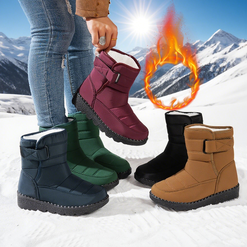 Snow Boots For Women Plus Size Plus Velvet Warm Cotton Boots foto 5