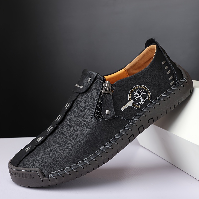 Cross Edge Side Zipper Handmade To The Shoe Sole Fashion foto 3