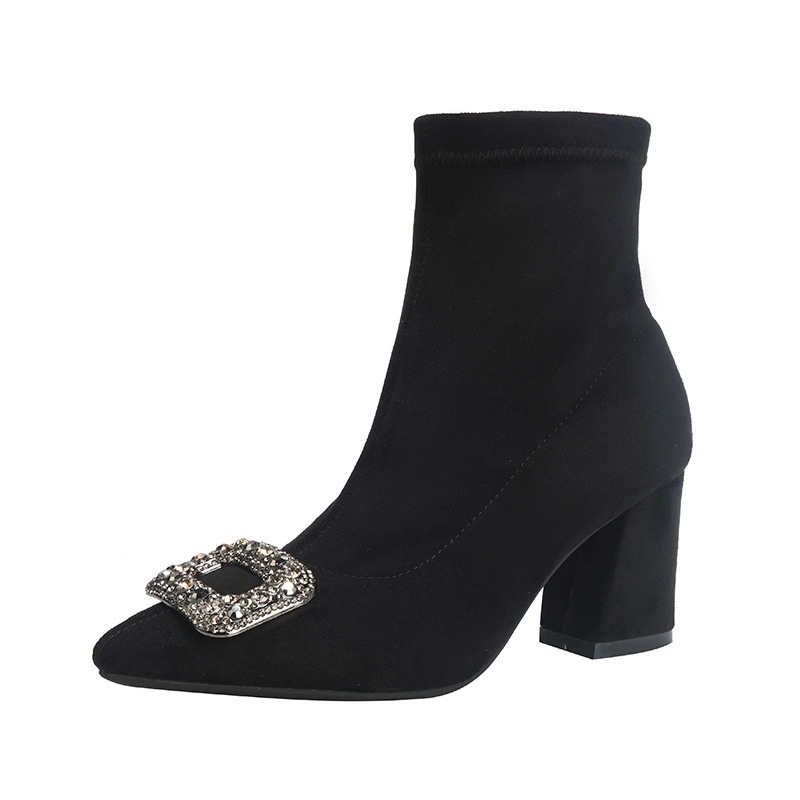 Womens Luxurious And Elegant Pointed-toe Ankle Boots foto 5