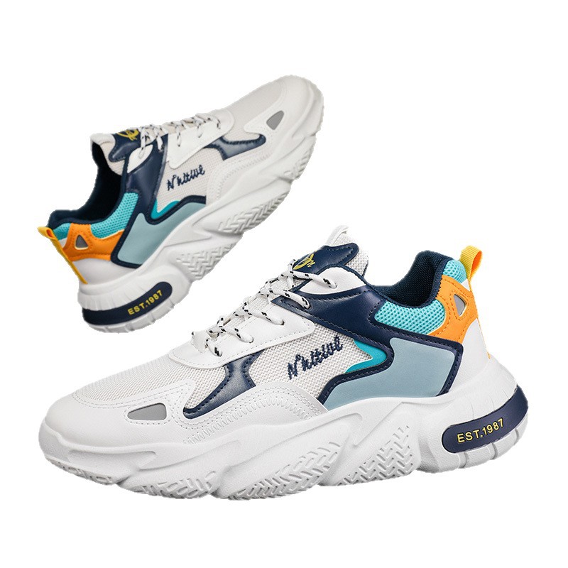 Men's Versatile Casual Sneakers Comfortable Height Increasing Insole Soft Sole Lightweight Dad Shoes foto 5