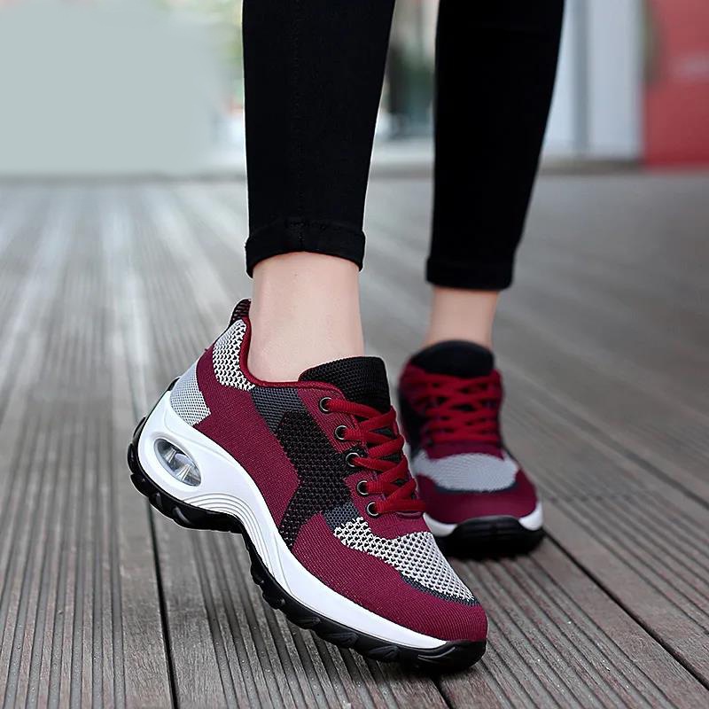 Womens Breathable Mesh Air-Cushioned Sneakers foto 5