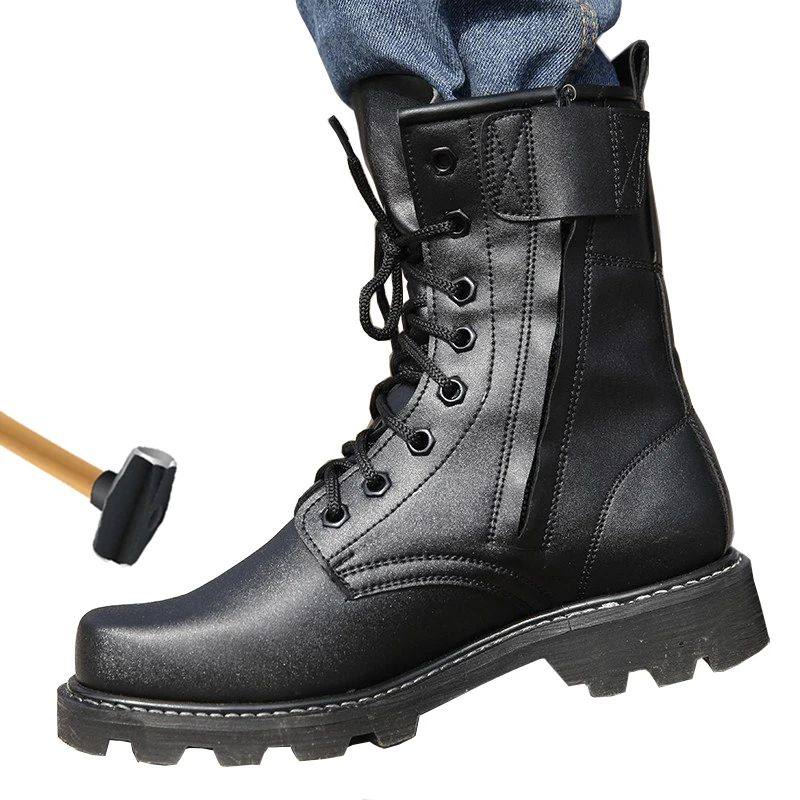 Military Steel-Toe Work Safety Shoes, Tactical Combat Boots foto 5