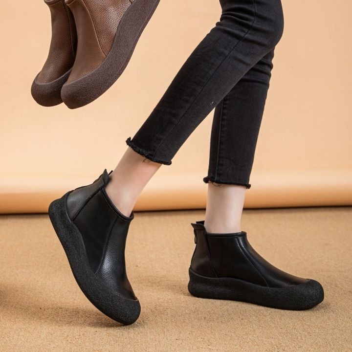 Vintage Womens Boots With Soft Soles For Comfort Casual Style And Versatile Wear foto 5