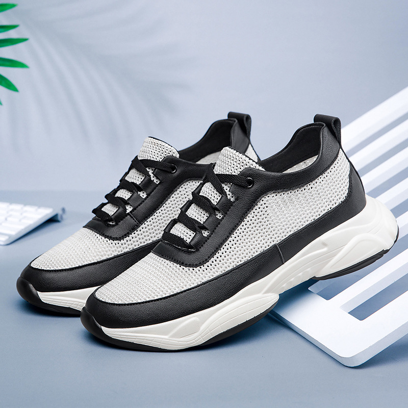 Summer New Height Increasing Insole Black Casual Men's Sneaker foto 2