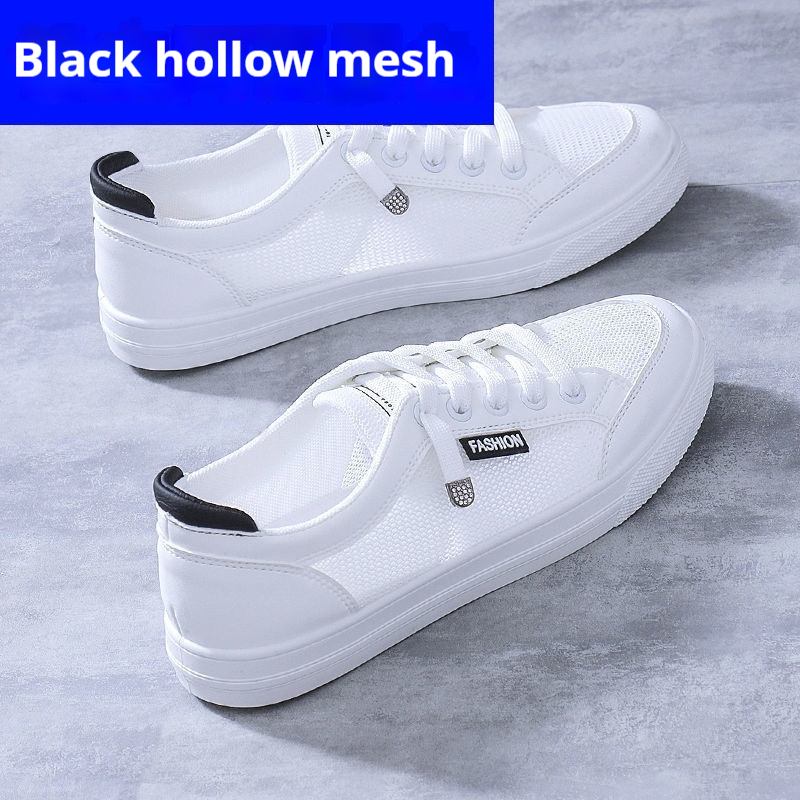 Womens Versatile White Flat Sneakers foto 4