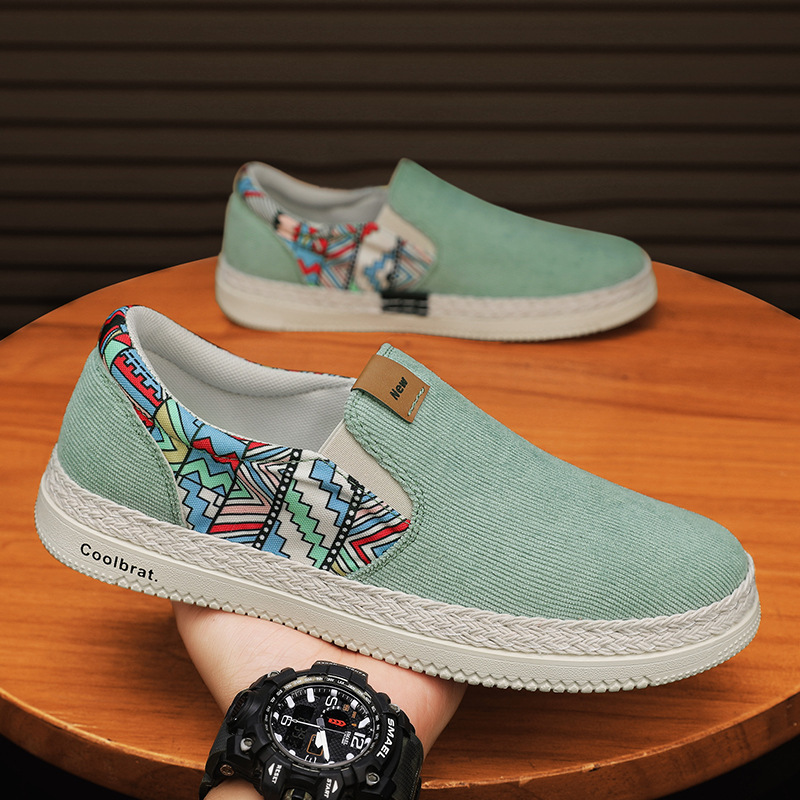 Men's Casual Versatile Ethnic Style Canvas Shoes foto 2