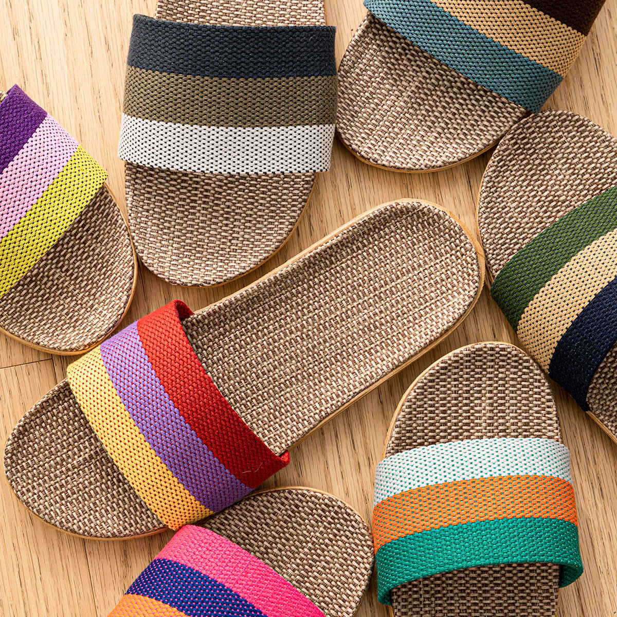 Linen Slippers Deodorizing Sweat-absorbing And Quiet foto 5