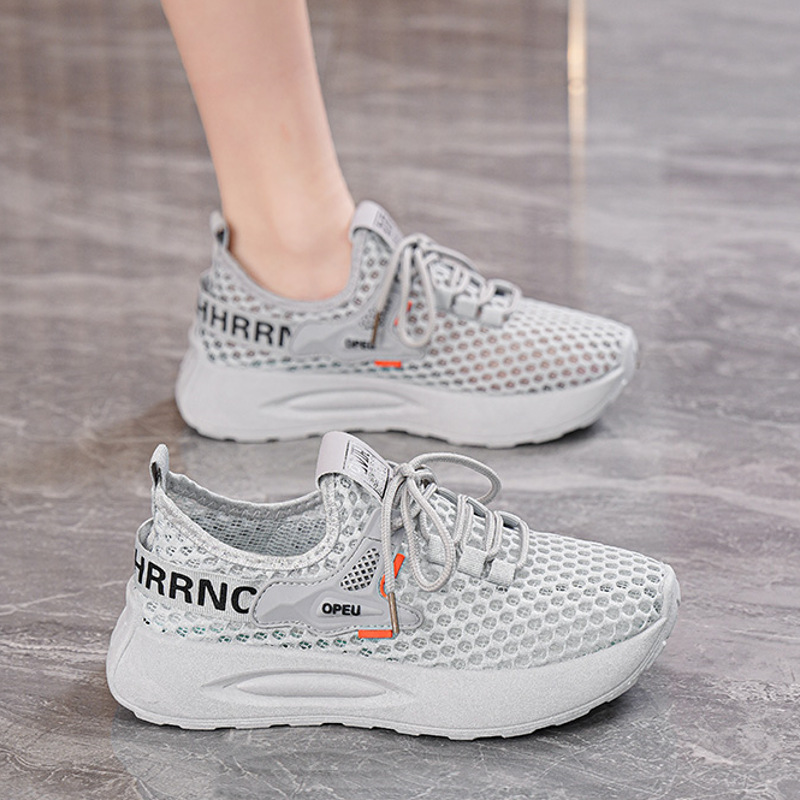 Korean-style Versatile Thick-soled Flyknit Sporty Casual Trendy Dad Shoes foto 4