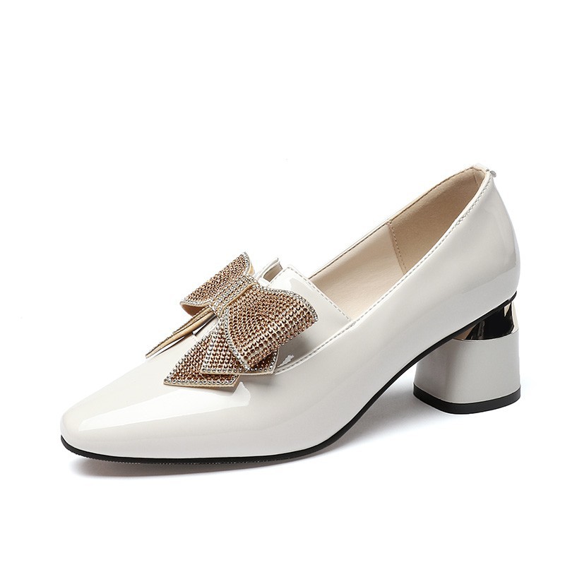 Rhinestone Bow High Heel Women's Shoes foto 4