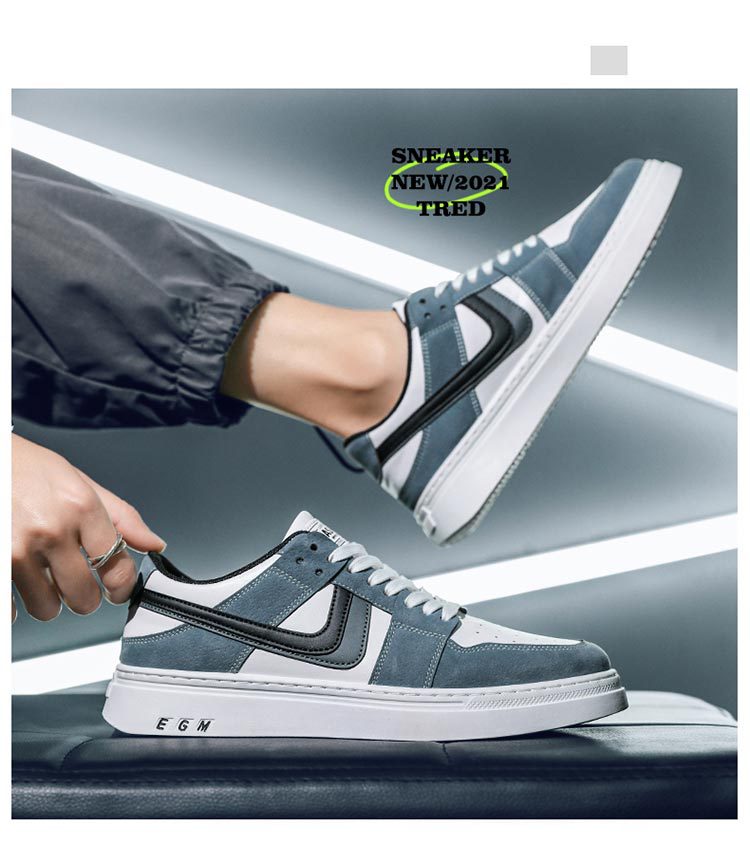 Men's Casual All-matching Sports White Shoes foto 5