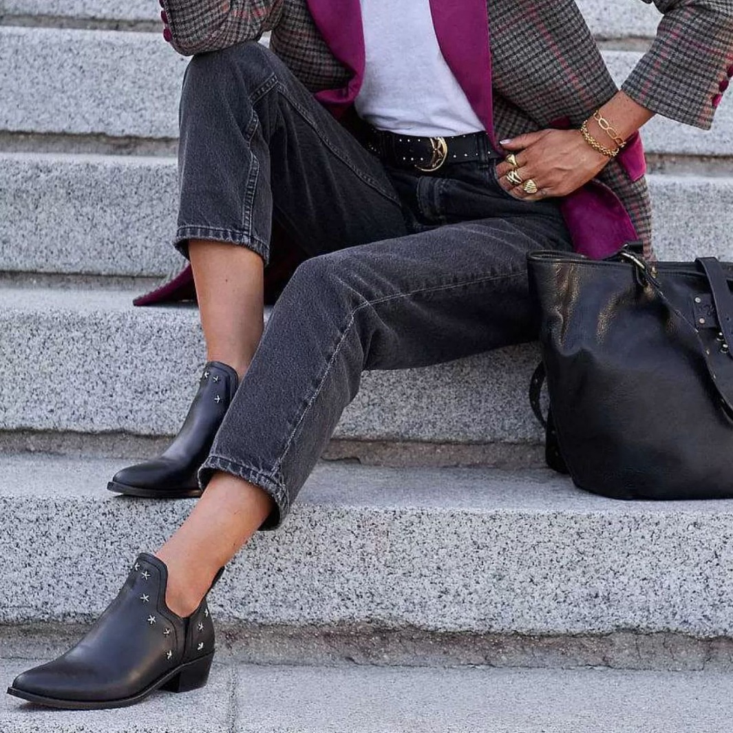 Fashion Ankle Boots With Metal Decoration Low Square Heel Large Size Ladies European And American Style foto 3