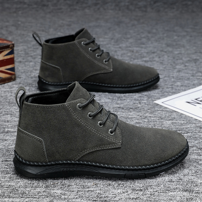 British Style Outdoor Student Casual High-top All-matching Trendy Men's Martin Boots foto 2