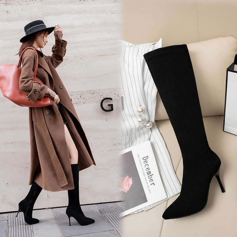 Stiletto High Heel Suede Sexy Nightclub Over-the-knee Boots foto 3