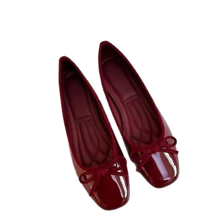 Flat Shoes Low-cut Patent Leather Fashion Mary Jane Shoes foto 2