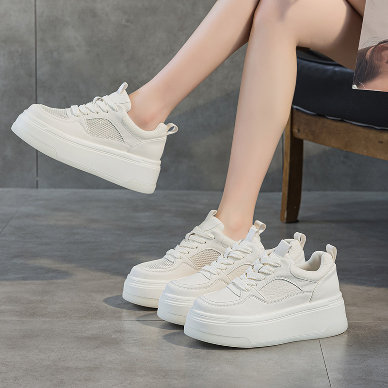 Platform Non-slip Sneakers With Thick Soles For A Height-boosting Casual Look foto 2
