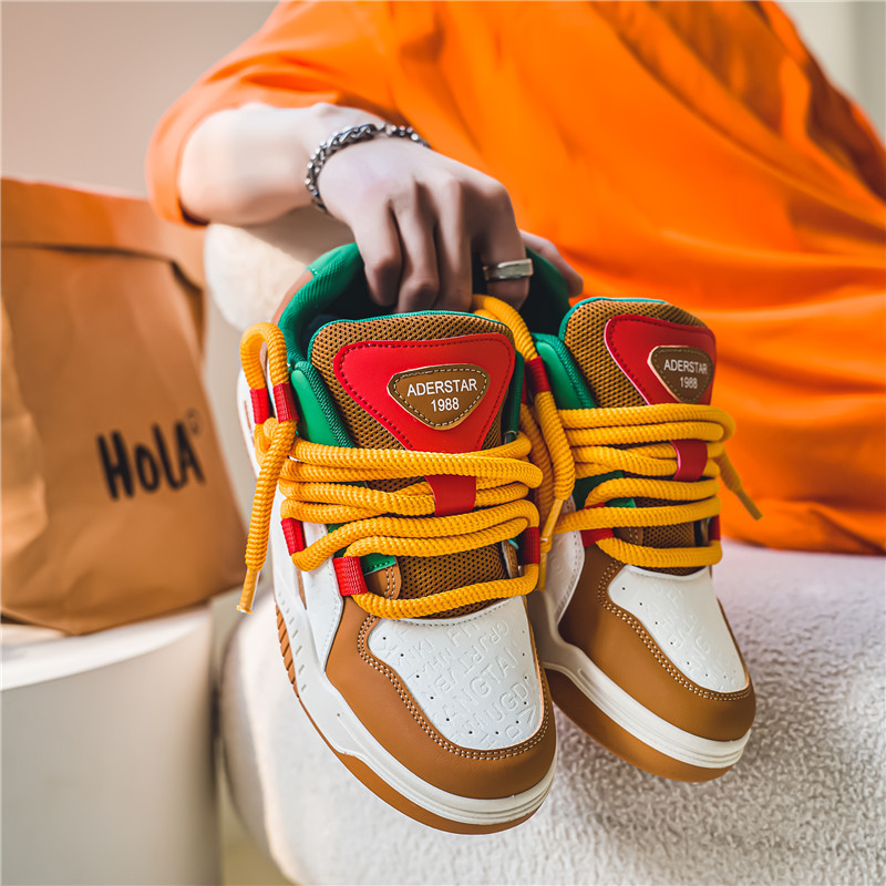 Hamburg Fries Summer Sports Casual Retro High-rise Shoes foto 3