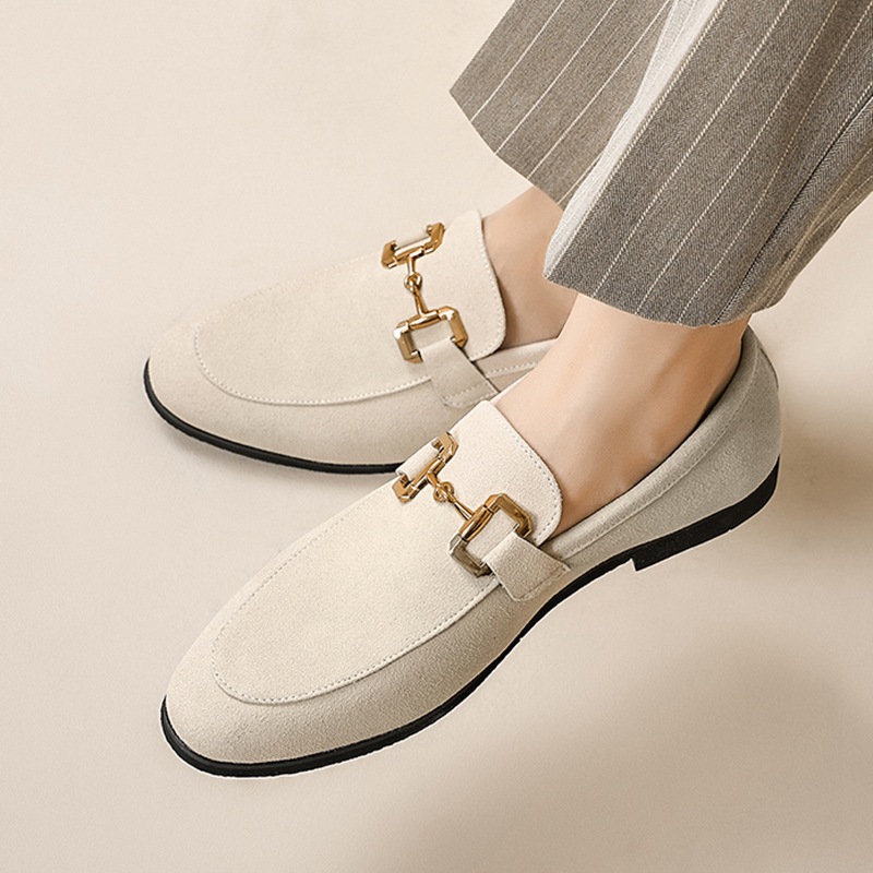 Fashion Personality Suede Leather Shoes Men foto 3