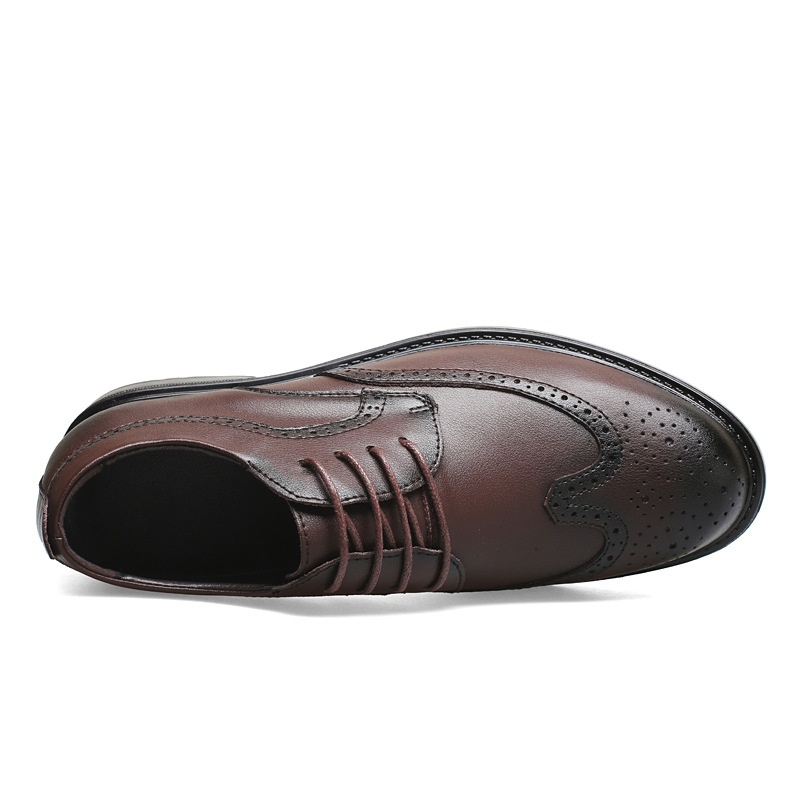 Business Formal Thick-soled Invisible Height-increasing 8cm Casual Leather Shoes foto 4