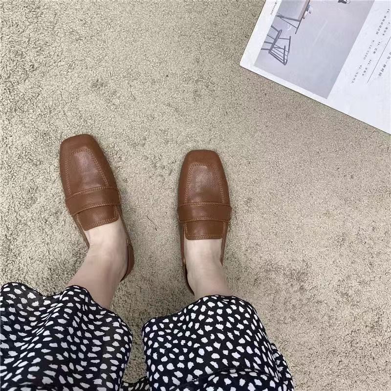 Womens French-style Retro Flat Casual Shoes foto 4