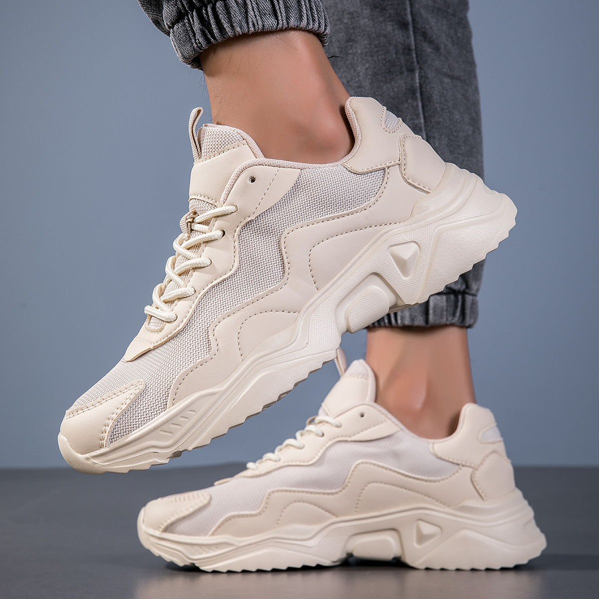Thick-soled Shock Absorbing Lightweight Casual Sneaker foto 4