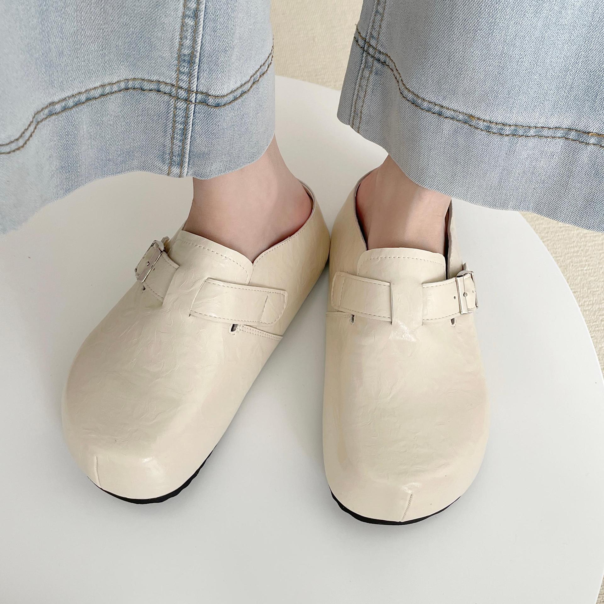 Flat Buckle Casual Sneakers Student All-matching Outer Wear Slippers foto 2
