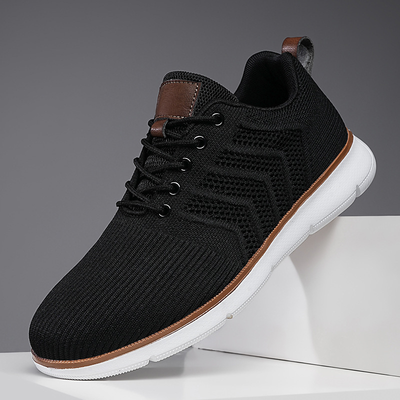 Mens Shoes, Foreign Trade, Flyknit Breathable Mesh, Breathable Casual Shoes foto 2