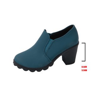 Womens Stylish Chunky-heel Shoes With A Thick Sole And Round Toe foto 3