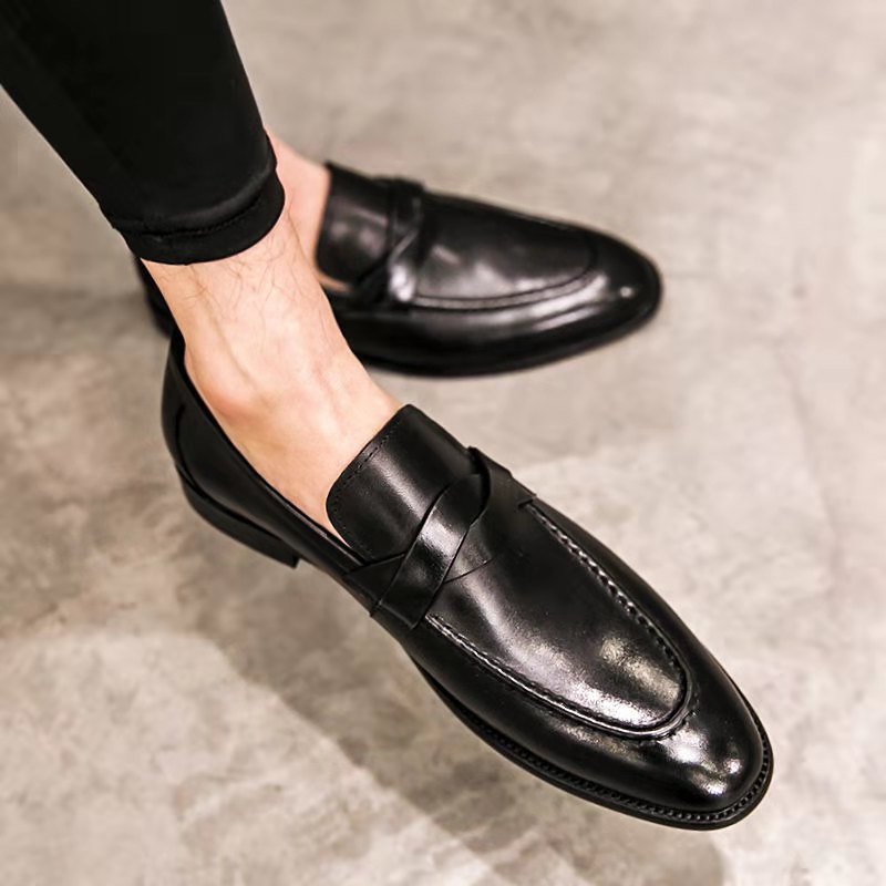 Casual Slip-on British Leather Shoes foto 4