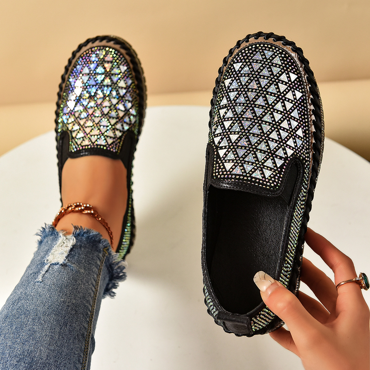 Casual Sneakers Pedal Four Seasons Thick Bottom All-matching Flat Shoes foto 4
