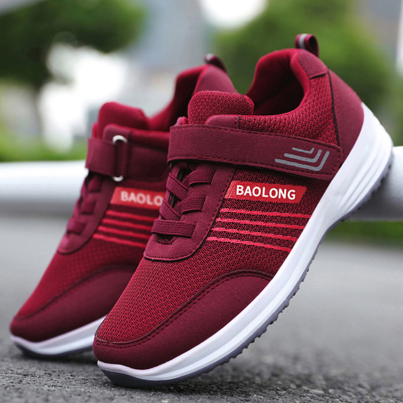 Middle-aged And Elderly Non-slip Soft Bottom Casual Mesh Breathable Shoes For The Old foto 5