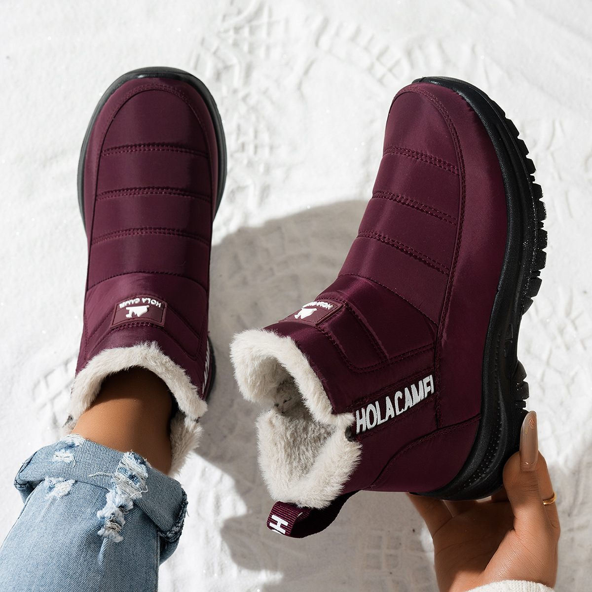 Women's Snow Boots With Fleece Lining foto 5