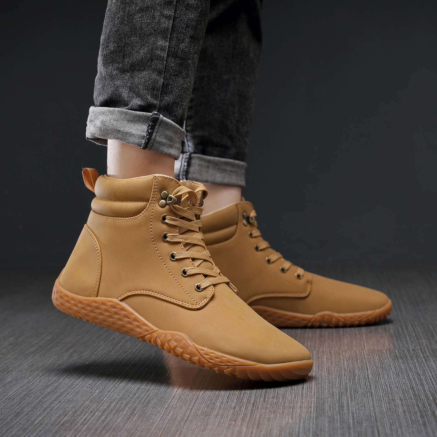 Autumn Fashion High-top Casual Sports Skate Shoes Trendy All-matching Men foto 3