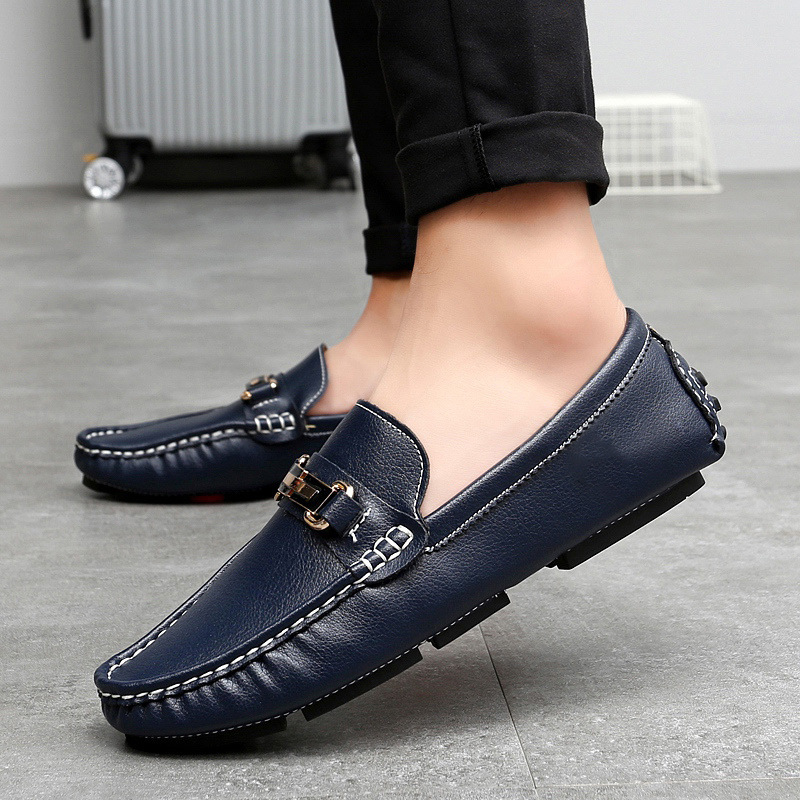 Genuine Leather Breathable New Men's Gommino Loafers foto 2