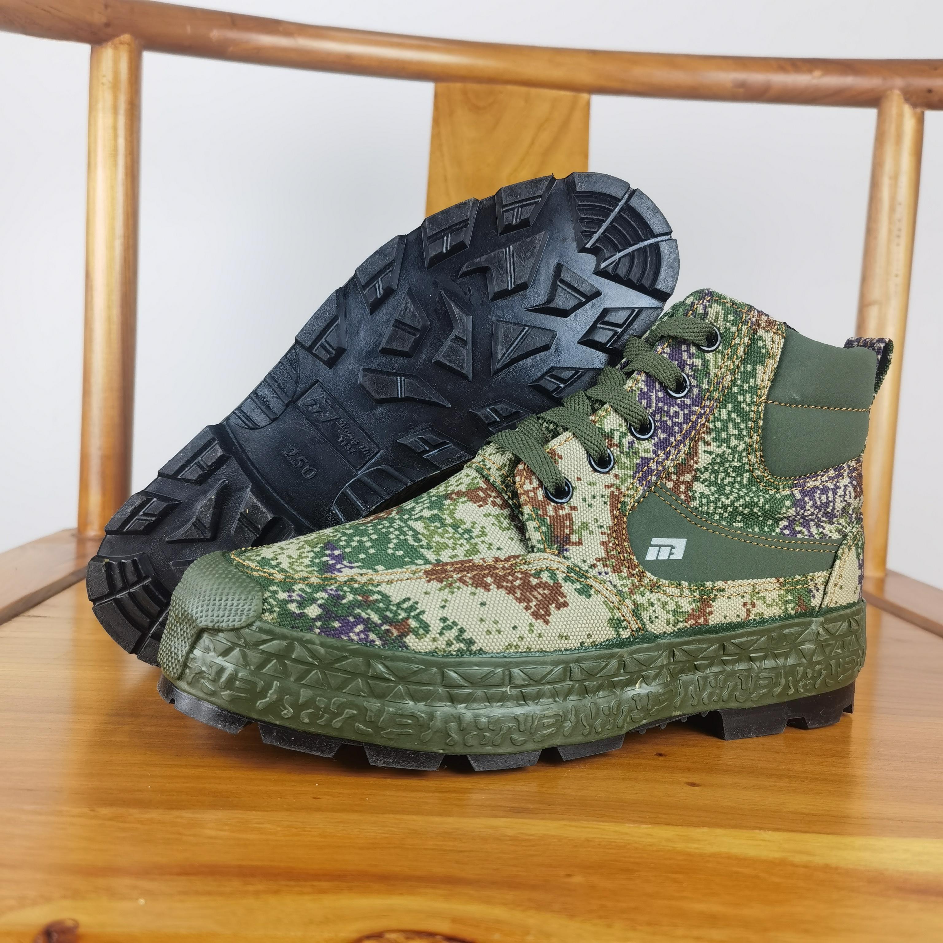 Men's Non-slip Labor Protection Canvas Wear-resisting Casual Rubber Shoes foto 5