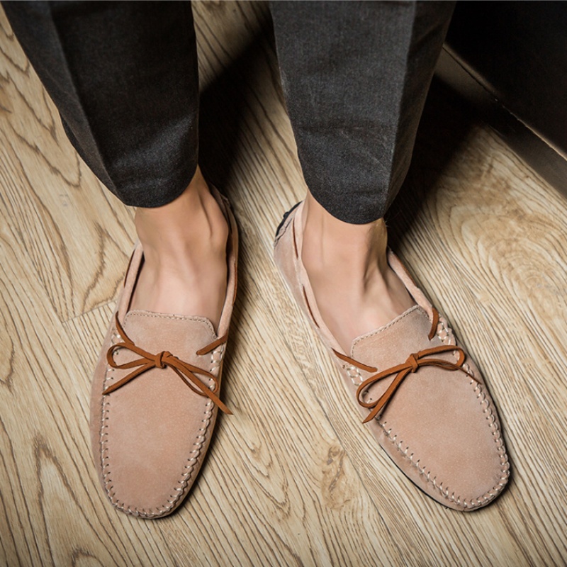 Casual Leather Shoes Plus Size Men's Gommino foto 2