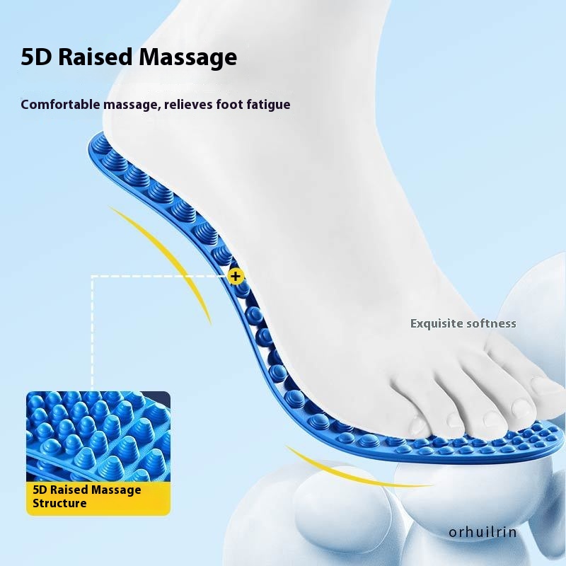 Men's And Women's Shock-absorbing Soft Elastic Shock-absorbing Deodorant And Breathable Not Tired Foot Insole foto 5