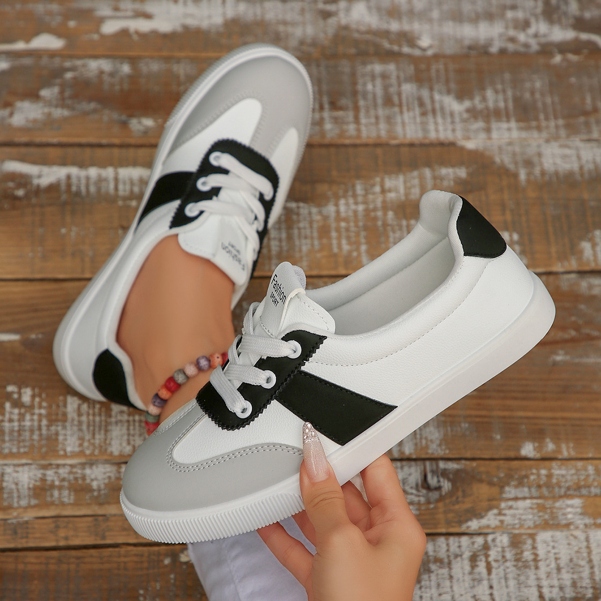 Korean-style Breathable Flat Versatile Casual Sneakers foto 3