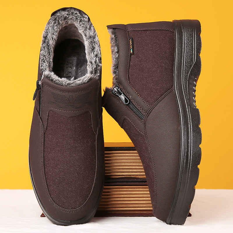 Winter Old Beijing Cloth Shoes Men foto 4